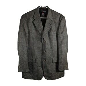 Tommy Hilfiger USA Mens Vtg 3 Button Pure Wool Blazer Sport Coat Jacket 41R EUC